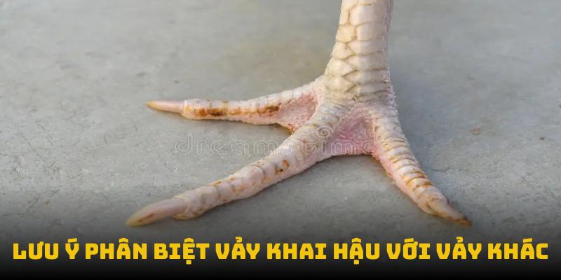 Lưu ý phân biệt vảy khai hậu với vảy khác